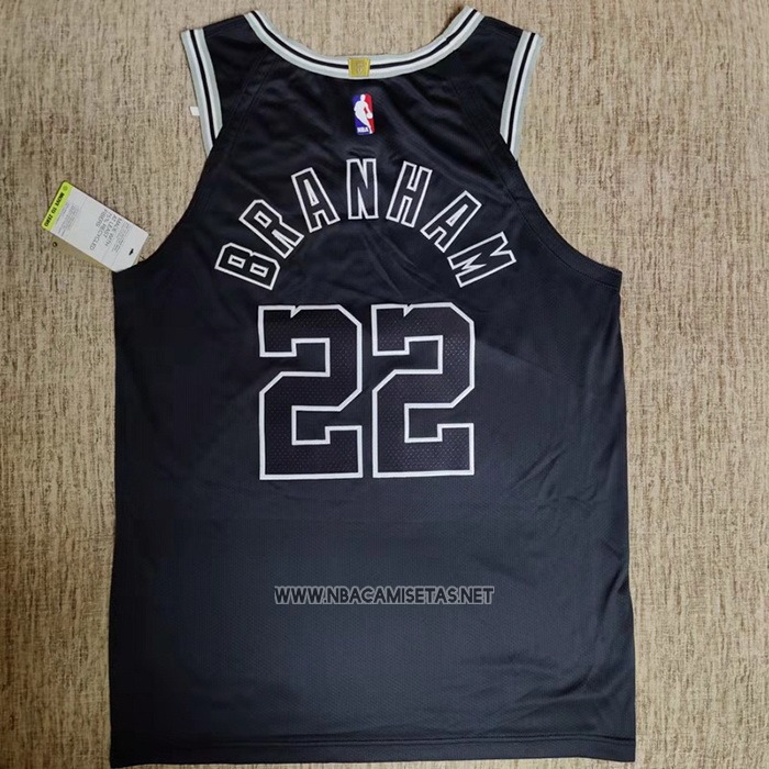Camiseta San Antonio Spurs Malaki Branham NO 22 Classic Autentico 2022-23 Negro